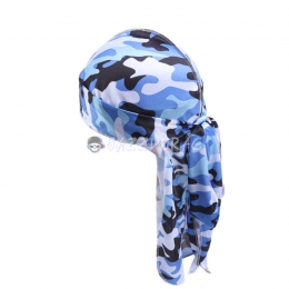 Silk Durag Sapphire Camouflage