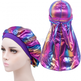 Headbands Durag Bonnet Set Custom Vendors Matching Silk Designer