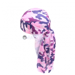 Silk Durag Purple and Navy Camouflage