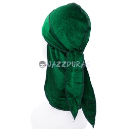 Durag Velours Enfant Couleur Unie Vert