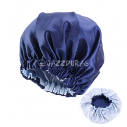 Satin Bonnet Mix Colors Dark Blue And White
