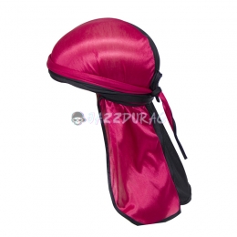 Silk Durag Rouge Finitions Noir