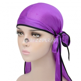Silk Durag Violet Bordure Noir