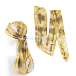 Silk Durag Tie Dye Yellow
