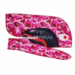 Silk Designer Durag Style 7 Pink