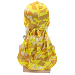 Silk Durag Camo Pattern Yellow