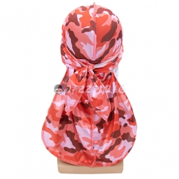 Silk Durag Camo Pattern Red