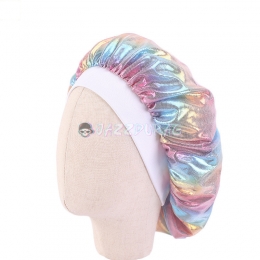 Kids Shiny Silky Bonnet Light Pink