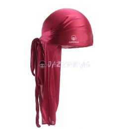Silk Durag Solid Color Dark Red