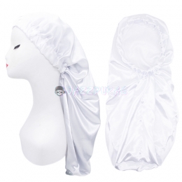 Braid Bonnet Solid Color White