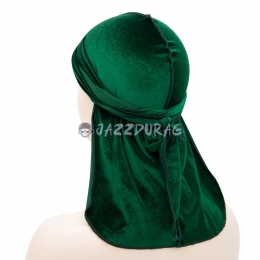 Durag Velours Mastic Couleur Unie Vert